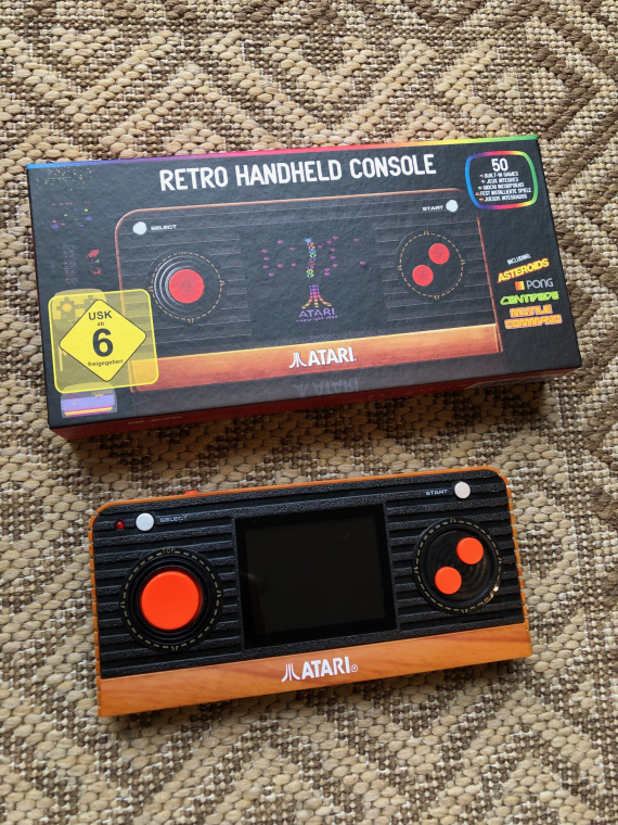 atari handheld console with 50 games
