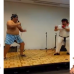 A Very Funny Street Fighter II Battle In Real Life